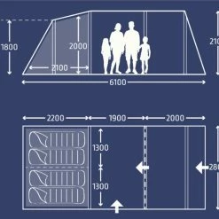Kampa Hayling 4 Poled Tent Package TENTSTENTS