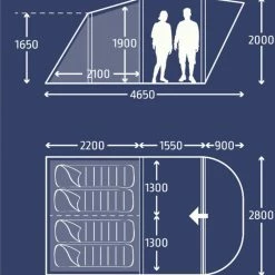 Kampa Brean 4 Air Tent Package