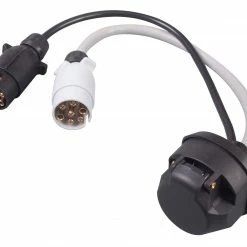 CARAVAN & MOTORHOME Kampa 12N & 12S 7 Pin Plugs To 13 Pin Sockets