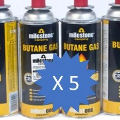 Milestone - 5 Packs Of 4 Gas Canisters - 220g CARAVAN & MOTORHOME