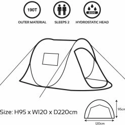 TENTSTENTS Milestone 2 Person Festival Pop Up Tent