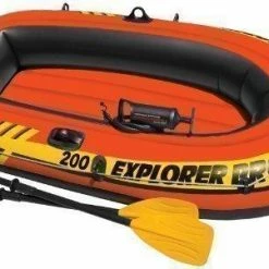 OUTDOOR LIVING Intex Explorer Pro 200 Inflatable Boat Pump And Oar Set