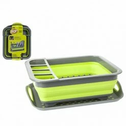 COOKING Summit Pop Space Saving Dish Drainer Green