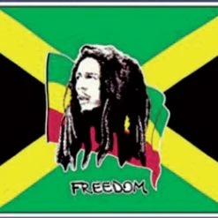 Spirit Of Air Bob Marley And Jamaica Flag 5ft By 3Ft