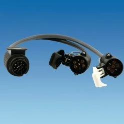 P.L.S Kampa 13 Pin Plug To 12N & 12S 7 Pin Sockets CARAVAN & MOTORHOME