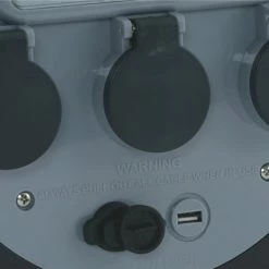 CAMPING ACCESSORIES Outwell Mains 3 Way Roller Kit With 3 Sockets, USB & Light