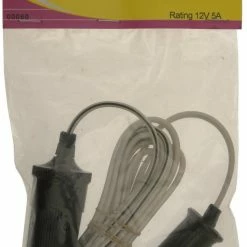 W4 Cigar Plug/ Socket Extension Lead : 2m CARAVAN & MOTORHOME