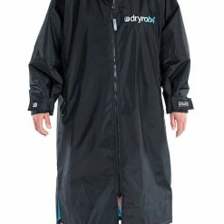Dryrobe Advance Long Sleeve BLACK BLUE - RECYCLED
