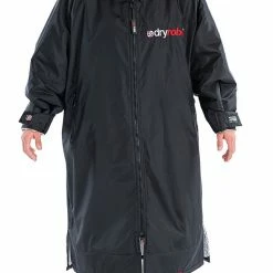 Dryrobe Advance Long Sleeve BLACK GREY - RECYCLED