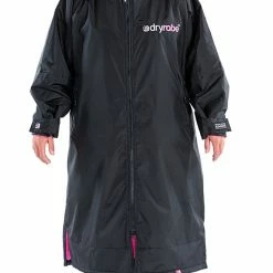OUTDOOR LIVING Dryrobe Advance Long Sleeve BLACK PINK - RECYCLED