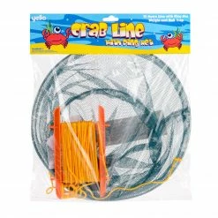 Yello Crab Line Drop Net With Metal Ring And Handles