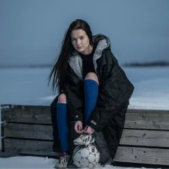 Dryrobe Advance Long Sleeve BLACK GREY - RECYCLED