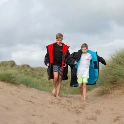 OUTDOOR LIVING Dryrobe Advance Kids Long Sleeve BLACK BLUE - RECYCLED