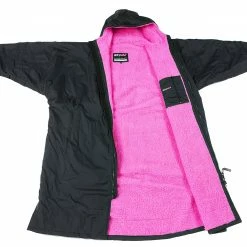OUTDOOR LIVING Dryrobe Advance Long Sleeve BLACK PINK - RECYCLED