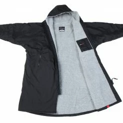 Dryrobe Advance Long Sleeve BLACK GREY - RECYCLED