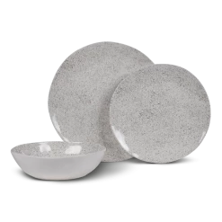 COOKING Kampa Natural Stone 12 Piece Melamine Dinner Set