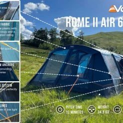 Vango Rome II 650XL Airbeam Tent (2022)