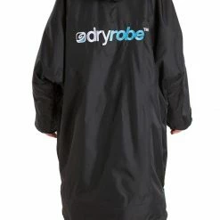 OUTDOOR LIVING Dryrobe Advance Kids Long Sleeve BLACK BLUE - RECYCLED