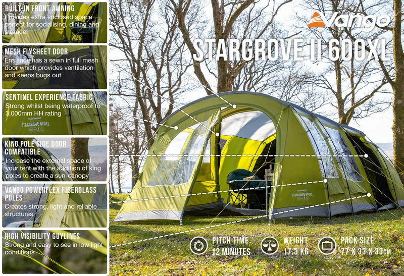 TENTSTENTS Vango Stargrove II 600XL Tent - 2022 Model
