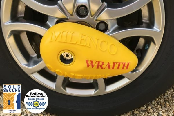 Milenco Wraith Wheel Lock CARAVAN & MOTORHOME