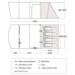 Vango Aether 450 XL Poled Tent
