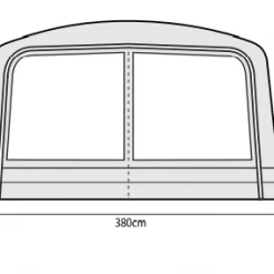 Outdoor Revolution Airedale 6S /6SE Front Porch Extension 2022 TENTSTENTS