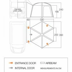 Vango Airhub Hexaway II Tall Drive Away Awning Drive Away Awnings