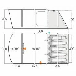 Vango Capri Air 500XL Tent Package