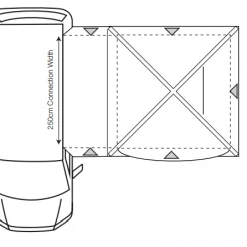 Drive Away Awnings Outdoor Revolution Cayman Air Midline 220cm - 255cm Drive Away Awning