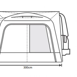 Drive Away Awnings Outdoor Revolution Cayman Air Midline 220cm - 255cm Drive Away Awning