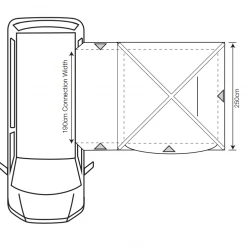 Outdoor Revolution Cayman Midi Air Low Inflatable Drive Away Awning