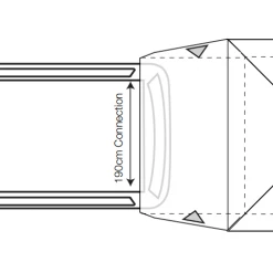 Outdoor Revolution Cayman Tail Driveaway Awning (F/G) Drive Away Awnings