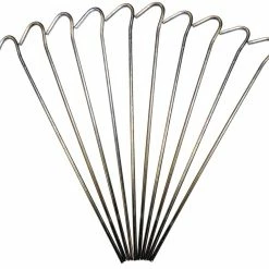 Benross Steel 9" / 23cm Roundwire Pegs X 10 Pegs