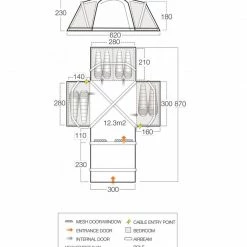 Vango Diablo II 850XL Airbeam Tent Package (2021) TENTSTENTS