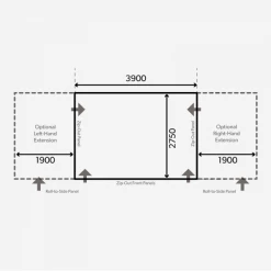 CARAVAN AWNINGS Dometic Club AIR Pro 390 S Awning 2022
