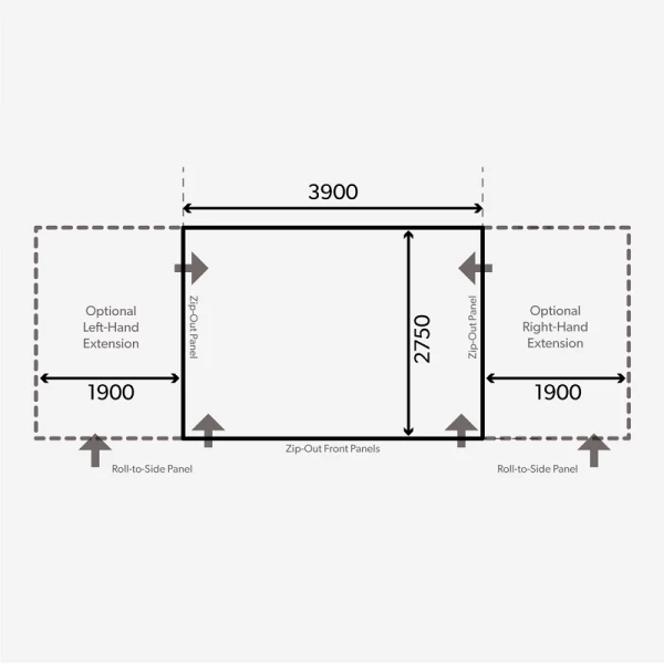 CARAVAN AWNINGS Dometic Club AIR Pro 390 S Awning 2022