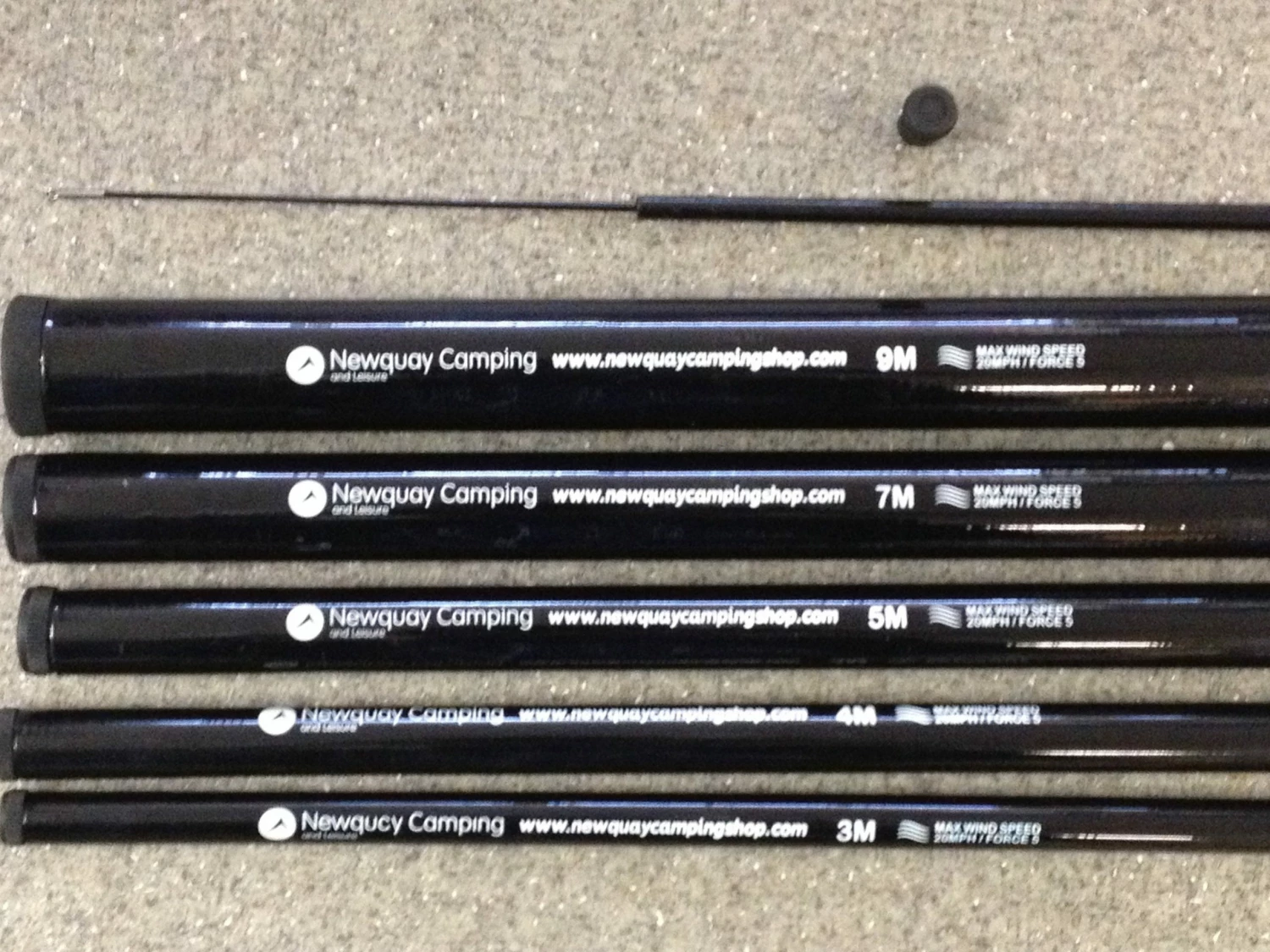 Brookite FLAG POLES & WINDSOCKS 4m Telescopic Flag Pole