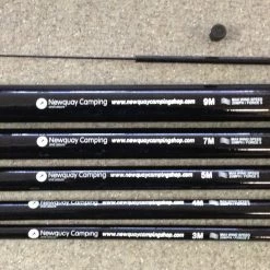 Newquay Camping And Leisure FLAG POLES & WINDSOCKS 5m Telescopic Flag Pole