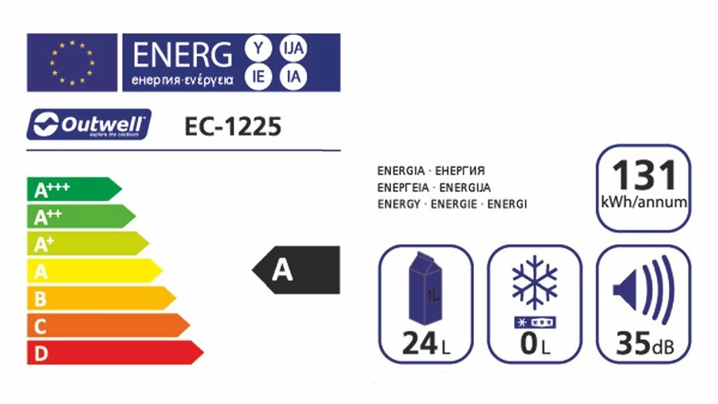 Outwell ECOcool Blue 24L UK - 12V/230V