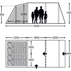 Kampa Hayling 4 Air TC Tent TENTSTENTS