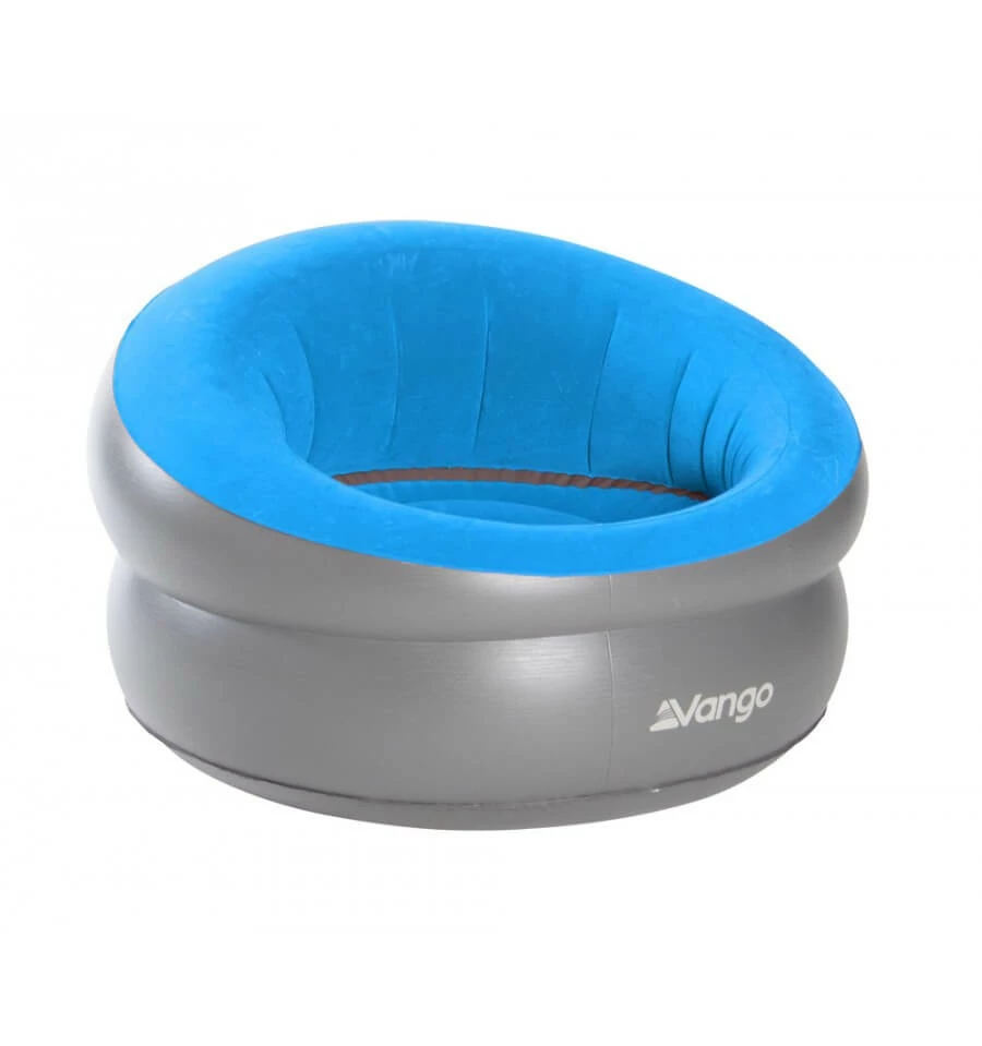 Vango Inflatable Donut Flocked Chair - Blue FURNITURE