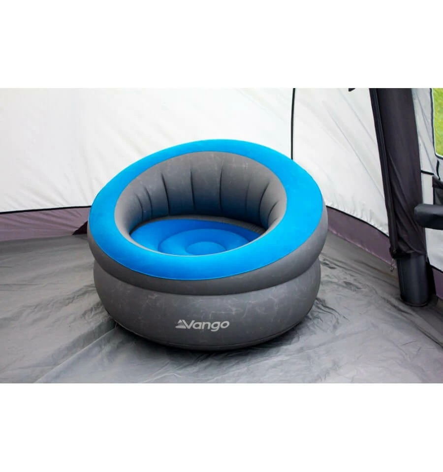 FURNITURE Vango Inflatable Donut Flocked Chair - Grey