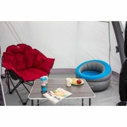 FURNITURE Vango Inflatable Donut Flocked Chair - Grey