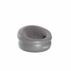 FURNITURE Vango Inflatable Donut Flocked Chair - Grey