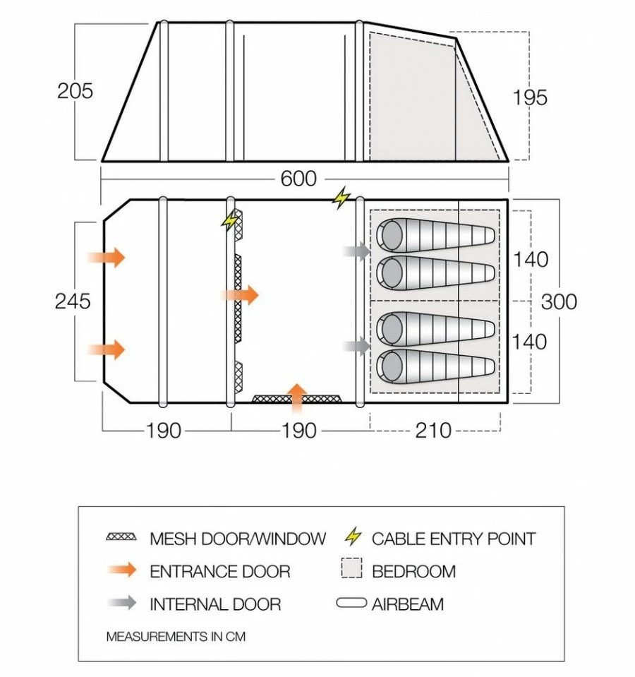 Vango Joro Air 450 Tent