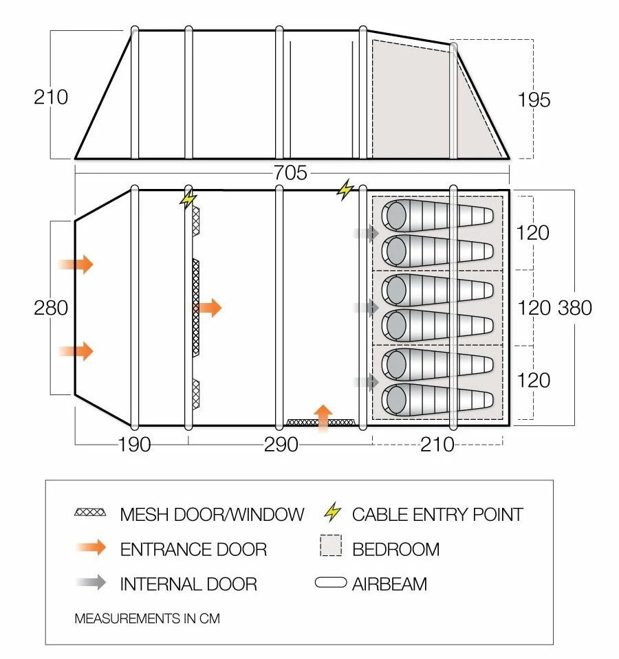 TENTSTENTS Vango Joro Air 600XL Air Tent 2022
