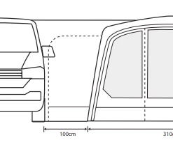 Outdoor Revolution Movelite T4E Low Drive Away Awning