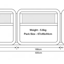 Outdoor Revolution Oxygen Windbreak - 3 Section CAMPING ACCESSORIES