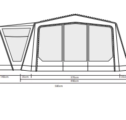 Outdoor Revolution Ozone 8.0 Safari Lodge Air Tent 2022 TENTSTENTS