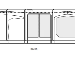 Outdoor Revolution Ozone 8.0 Safari Lodge Air Tent Package
